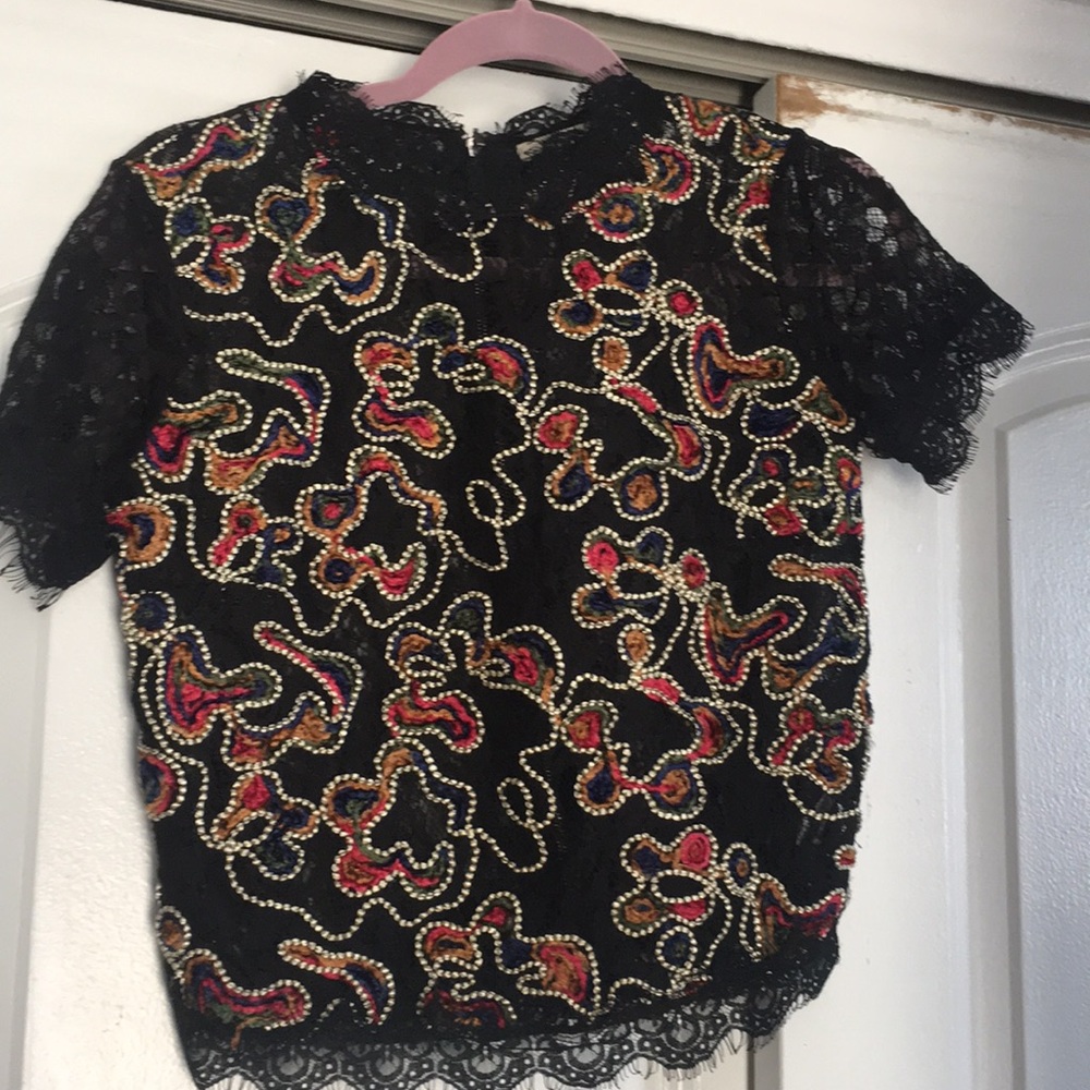 Lace top with detail